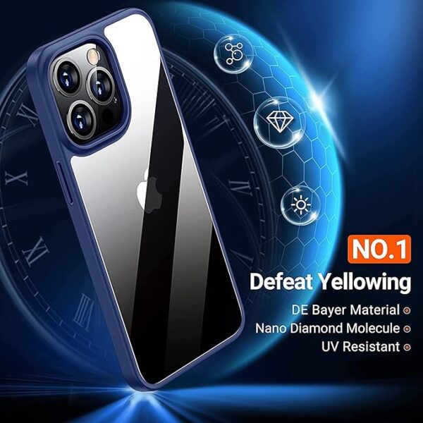 BOUNCEBACK Transparent Back Cover Case for Apple iPhone 13 Pro - Image 4